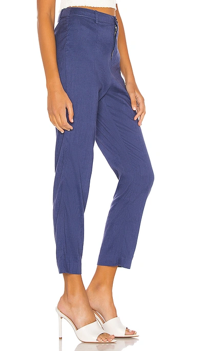Shop L'academie The Charley Pant In Midnight Blue