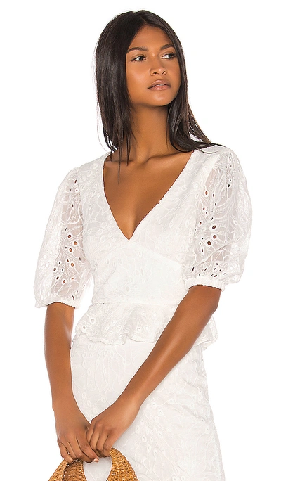 Shop Song Of Style Fia Top In White