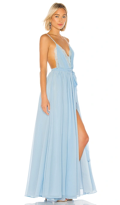 Shop Michael Costello X Revolve Justin Gown In Light Blue