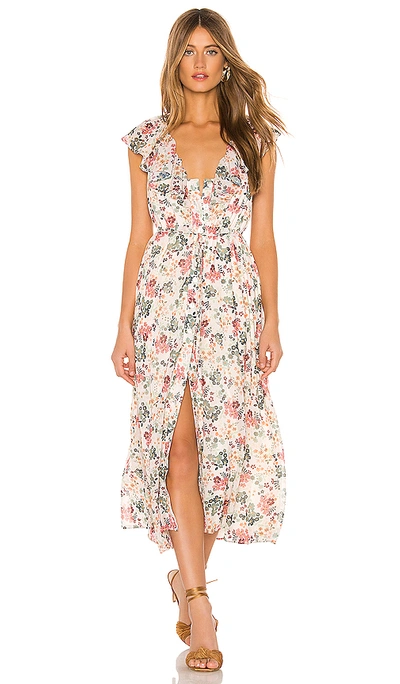 Shop Tularosa Naya Dress In Ivory Floral