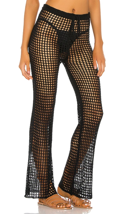 Superdown Elektra Crochet Pant In Black