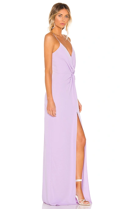 Shop Amanda Uprichard Ellie Maxi Dress In Lavender
