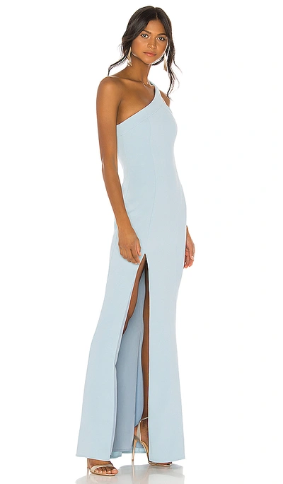 Shop Nbd Evan Gown In Light Blue