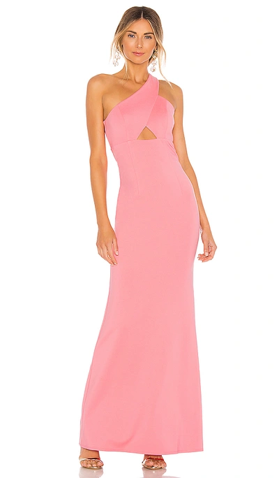 Shop Nbd Scorpio Season Gown In Hot Pink