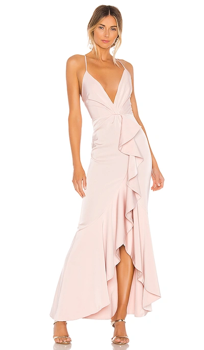Shop Nbd Light Me Up Gown In Blush
