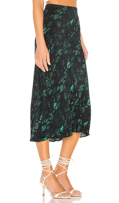 Shop Cleobella Kellyn Skirt In Teal Snake