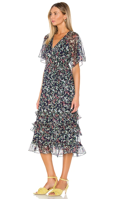 Shop Tularosa Maleah Dress In Navy Butterfly