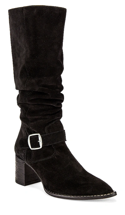 Shop Free People Dahlia Slouch Boot In Black