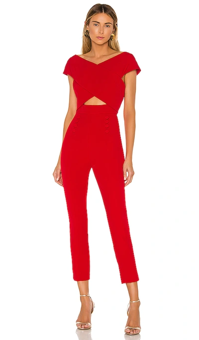 Shop Elliatt Sorrento Jumpsuit In Red