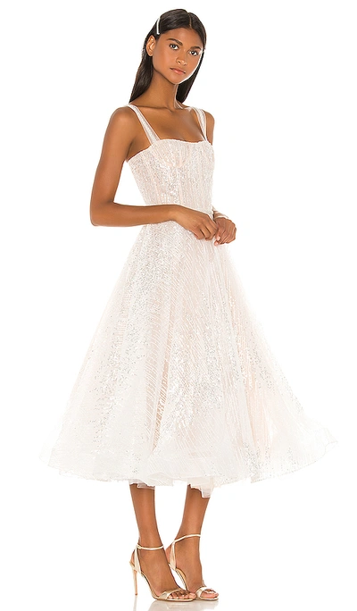 Bronx And Banco Mademoiselle Bridal Midi Dress In White