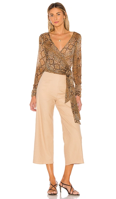 Shop L'academie The Aman Top In Snake
