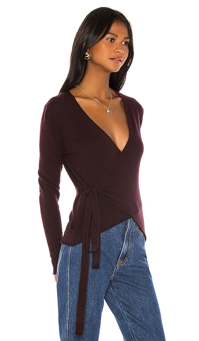 Shop Swtr Belted Wrap Top In Macciato