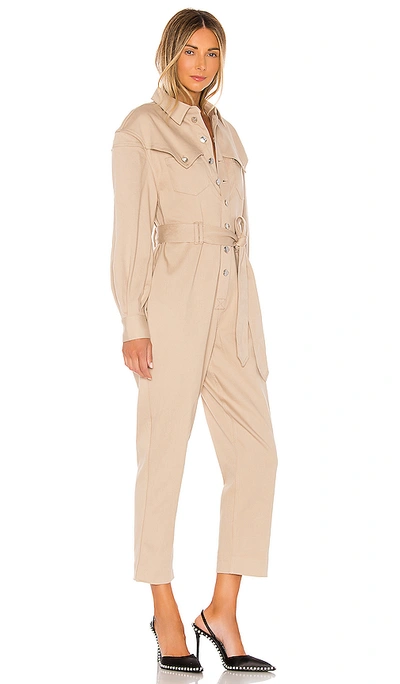 Shop Grlfrnd Marsden Jumpsuit In Khaki