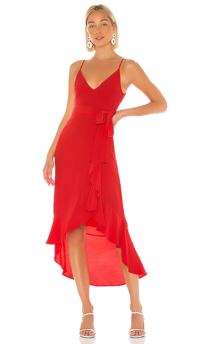 Shop Lovers & Friends Bridget Midi Dress In Red
