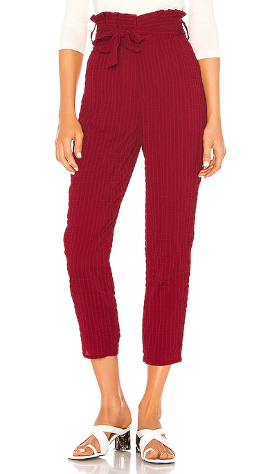 Shop Lovers & Friends Irving Pant In Burgundy