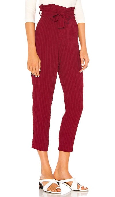 Shop Lovers & Friends Irving Pant In Burgundy