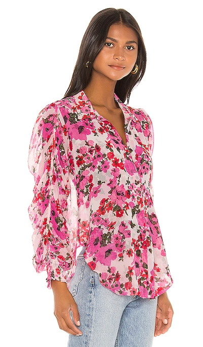 MISA LOS ANGELES JOANNE 衬衫 – 粉红碎花