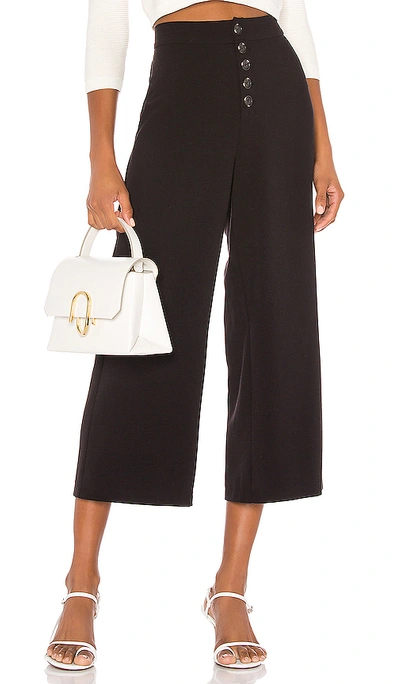 Shop Cupcakes And Cashmere Riga High Waisted Suiting Culotte In Black