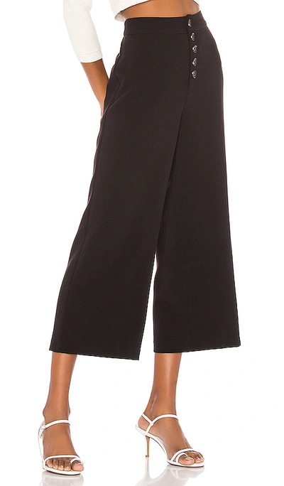 Shop Cupcakes And Cashmere Riga High Waisted Suiting Culotte In Black