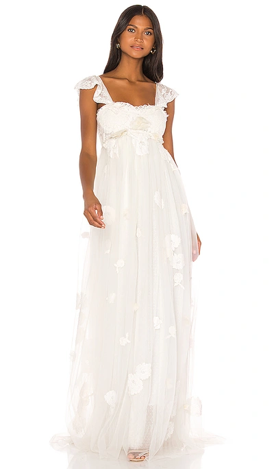 Shop Loveshackfancy Irene Gown In White