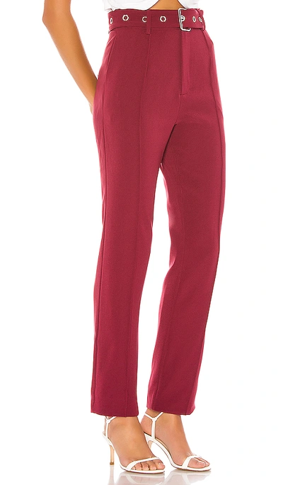 Shop Lovers & Friends Brees Pant In Wine Red