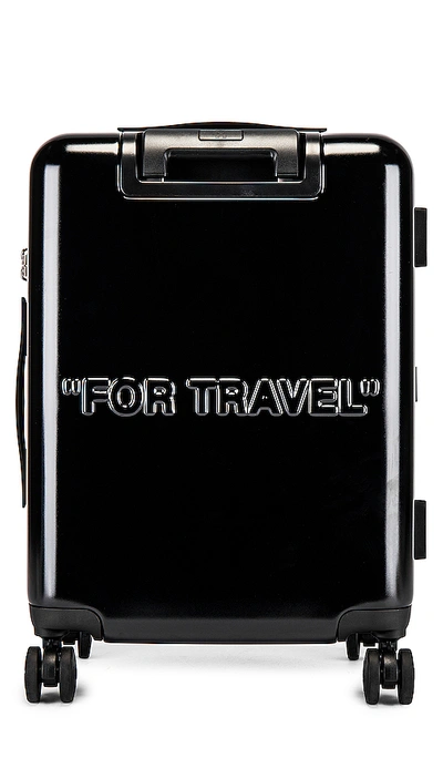 Shop Off-white Arrow Trolly Luggage In Black