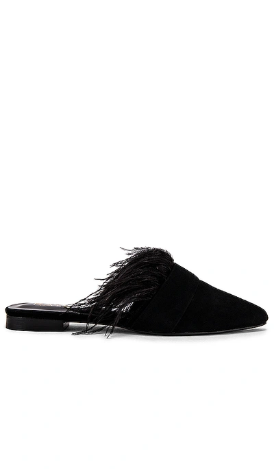 Shop Raye Feather Flat In Black