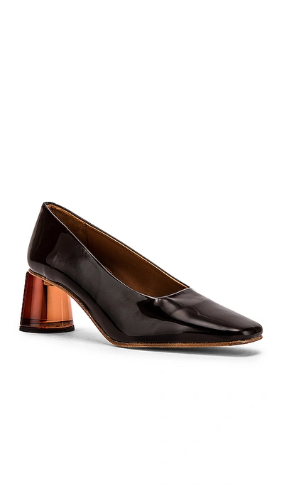 Shop Miista Adina Pump In Brown Patent