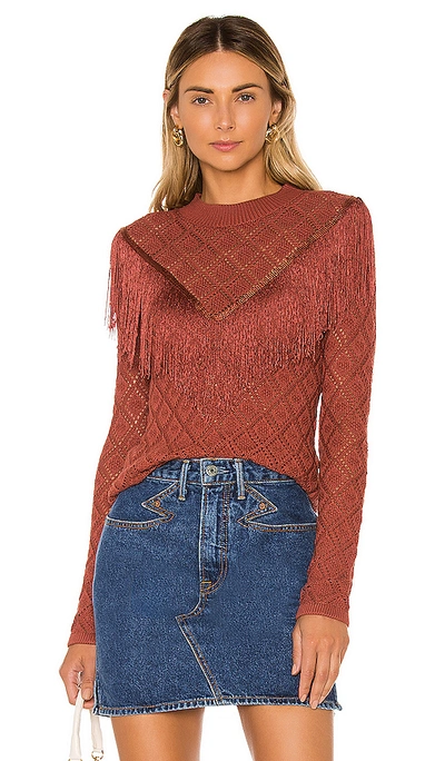 Shop Tularosa Don Pio Sweater In Mulled Rose