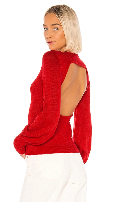 Shop Lpa Aria Sweater In Soft Red