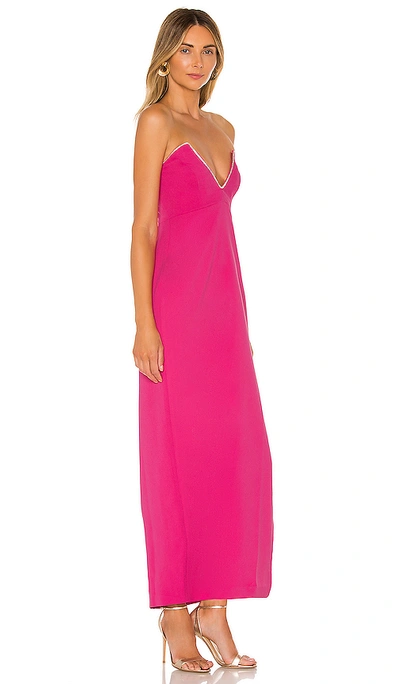 Shop Nbd Tarry Gown In Fuchsia