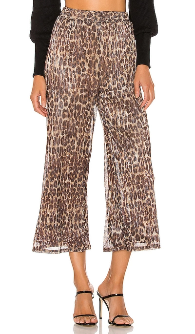 Shop Lovers & Friends Hank Pant In Metallic Leopard