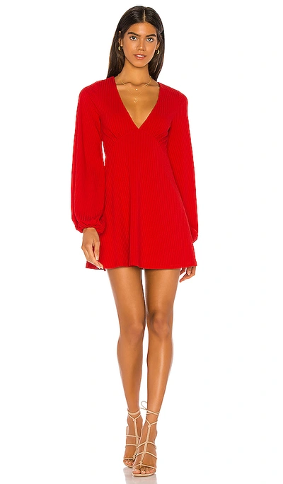 Shop Tularosa Ryland Dress In Cherry Red