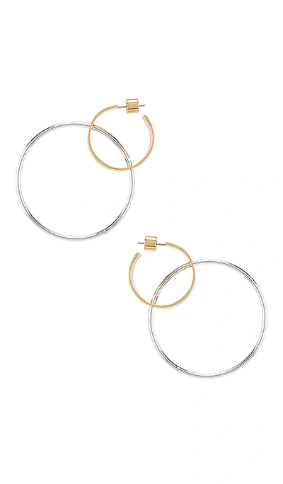 Jenny Bird Imogen Double Hoop Earrings In Gold