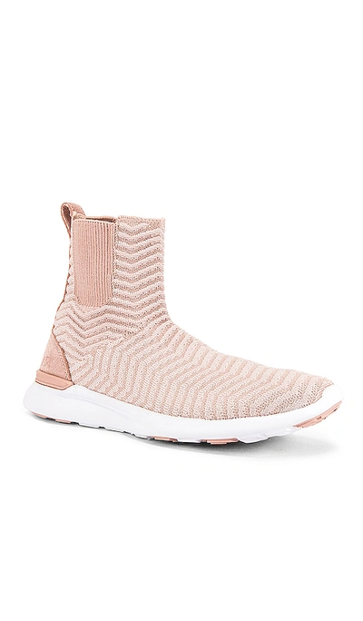 Shop Apl Athletic Propulsion Labs Techloom Chelsea Sneaker In Rose Dust & White