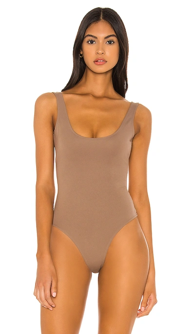 Shop Lovers & Friends Porter Bodysuit In Taupe
