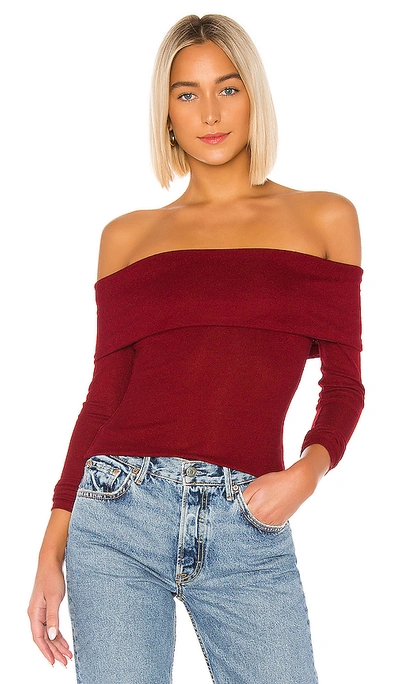 Shop Lovers & Friends Arielle Top In Cabernet Red