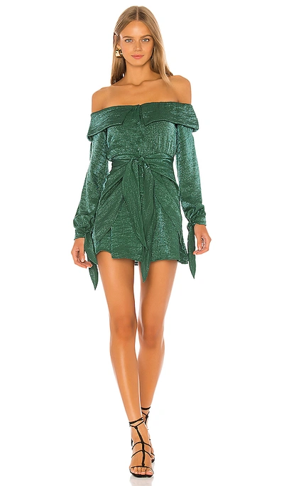 Shop House Of Harlow 1960 X Revolve Sylvia Dress In Emerald