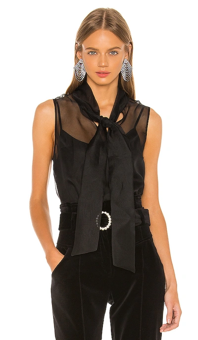 Shop Amanda Uprichard Imelda Top In Black