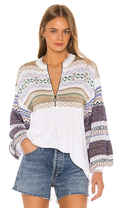 Shop Free People Cozy Cottage Sweater In White