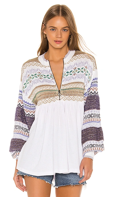 Shop Free People Cozy Cottage Sweater In White