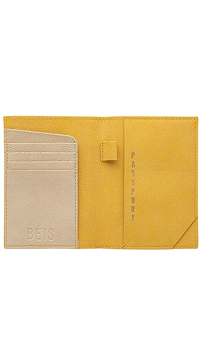 Shop Beis The Passport Cover In Yellow