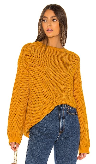 Shop Amuse Society Amalia Knit Sweater In Gold