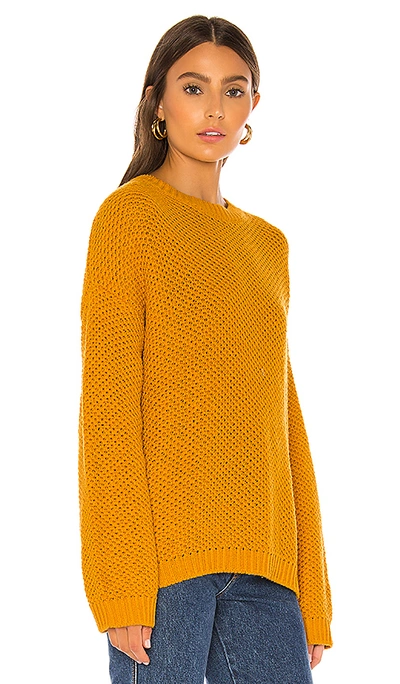 Shop Amuse Society Amalia Knit Sweater In Gold