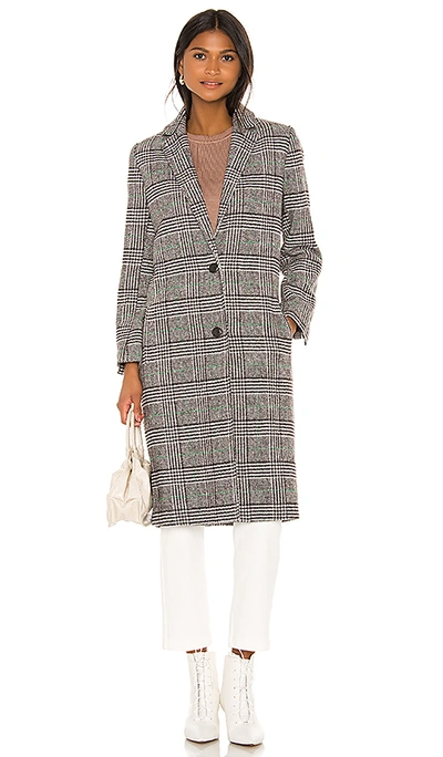 Shop Cupcakes And Cashmere Oxford Checked Coat In Grey Check