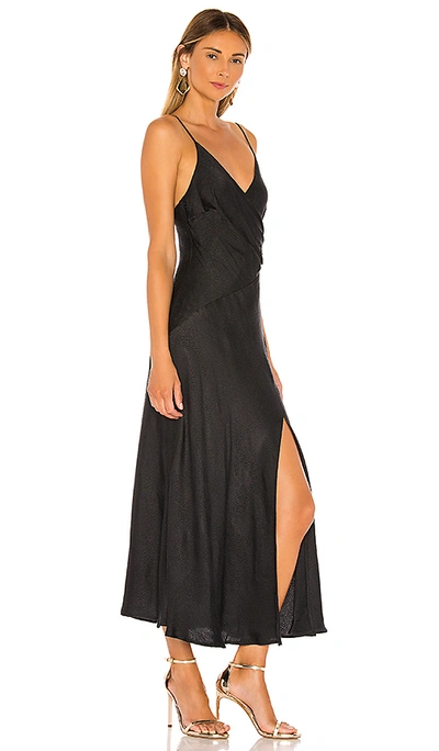 Shop Astr Bastille Dress In Black Python