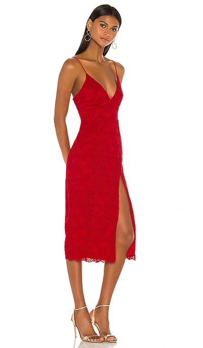 Shop Lovers & Friends Saba Midi Dress In Red