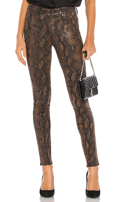 Shop Paige Hoxton Ultra Skinny. - In Coated Brown Snake