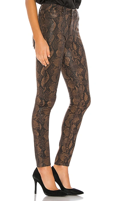 Shop Paige Hoxton Ultra Skinny. - In Coated Brown Snake
