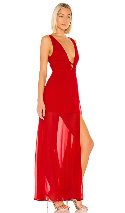Shop Lovers & Friends Melina Gown In Flame Scarlet